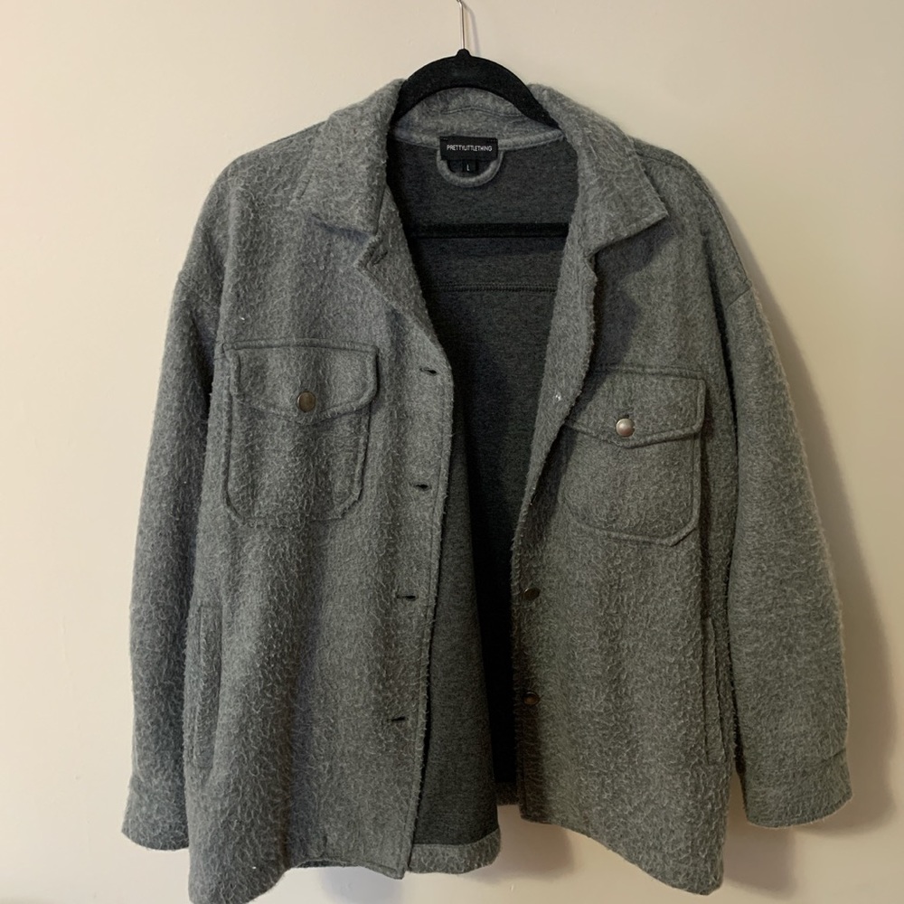 grey shacket